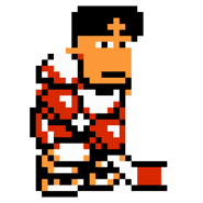 Hide's sprite in Go-Go! Nekketsu Hockey Club Slip-and-Slide Madness