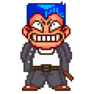 Godai's sprite in Kunio's Oden