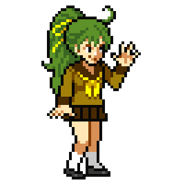Sayo's sprite in Stay Cool, Kobayashi-san!: A River City Ransom Story