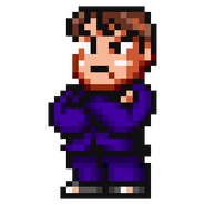 Nanase's sprite in Downtown River City Baseball Story ~Play Ball, Kunio!~