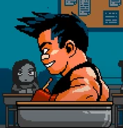 Paul during the ending of River City Ransom: Underground