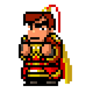 Tōdō's sprite in River City Saga: Three Kingdoms