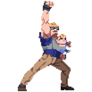 Berserker's sprite in River City Girls 2