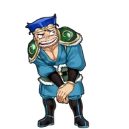 Godai's crying dialog portrait in River City Saga: Three Kingdoms