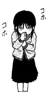 Rika in the manga Kunio-kun! Nekketsu Battle!