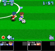 Kunio in River City Soccer Hooligans