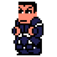 Tachibana's sprite in River City: Knights of Justice