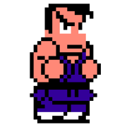 Tsuge's sprite in River City: Knights of Justice