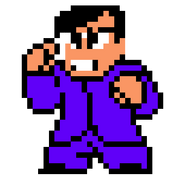 Kamijō's sprite in River City: Rival Showdown