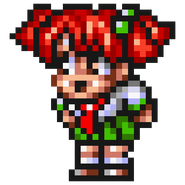 Momozono's sprite in Downtown River City Baseball Story ~Play Ball, Kunio!~
