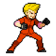 Kobayashi's sprite in Stay Cool, Kobayashi-san!: A River City Ransom Story