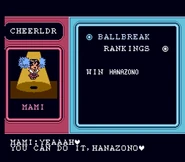 Mami in the Famicom version of Downtown Nekketsu March Super-Awesome Field Day!