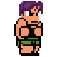 Murasaki's sprite in River City Super Sports Challenge ~All Stars Special~