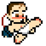 Adam's time altered sprite in River City Ransom: Underground