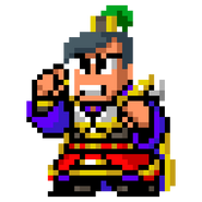 Kamijō's sprite in River City Saga: Three Kingdoms