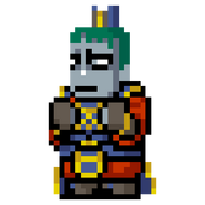 Robo-Onizuka's sprite in River City Saga: Three Kingdoms Next