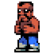 Jick's sprite in Double Dragon Dodgeball