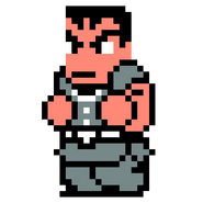 Sawaguchi's sprite in River City: Knights of Justice
