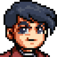 Tōdō's dialog portrait in Downtown River City Baseball Story ~Play Ball, Kunio!~