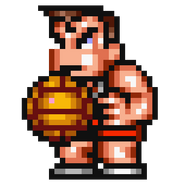Kobayashi's sprite in Kunio's Dodgeball Time, C'mon Guys!