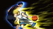 Kise passa Aomine copiando il suo stile