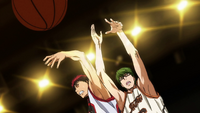 Kagami blocks Midorima anime