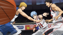 Kuroko saves the ball again anime