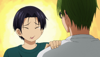 Takao and Midorima after practice anime