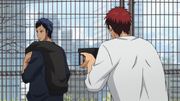 Kagami and Aomine shoes anime