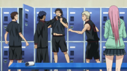 Aomine threatens his teammate