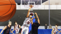 Kagami blocks Aomine again