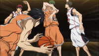 Midorima passes the ball