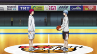 Akashi and Kuroko before the finals