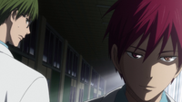 Midorima notices a change in Akashi anime