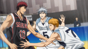 Kagami double teamed against Rakuzan