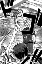 Kise uses Murasakibara's Thor's Hammer
