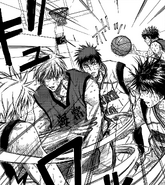 Izuki fails to steal Kise's ball