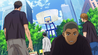 Seiho at the streetball tournament anime