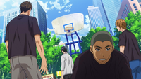 Seiho at the streetball tournament anime