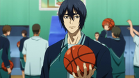 Hanamiya before the match against Seirin