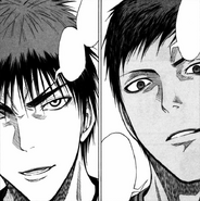 Kagami and Aomine before the match