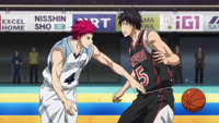 Akashi steals the ball from Izuki