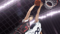 Kiyoshi goes for a dunk