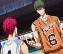 Midorima and Akashi after the match