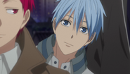 Kuroko arrives to his party