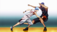 ...which Aomine stops