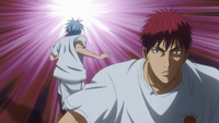 Kuroko passes Kagami