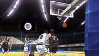 Akashi scores basket