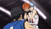 Kuroko prepares to shoot