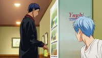 Kuroko meets Aomine in the hot springs